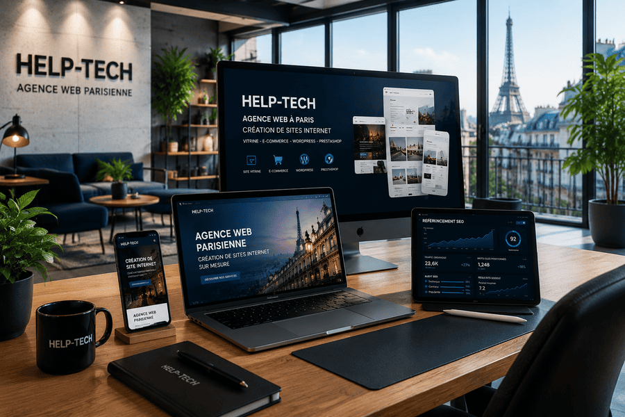 Création de site internet WordPress à Viry-Châtillon par l'agence web HELP-TECH