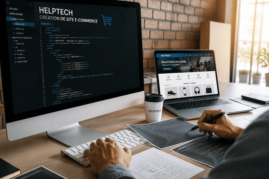 Optimisation SEO et site responsive — agence digitale HELP-TECH à Viry-Châtillon