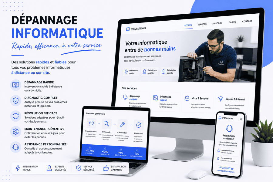 Dépannage informatique à Paris : assistance ordinateurs et réseaux par HELP-TECH